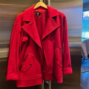 Red wool jacket never worn